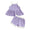 Purple Flower Short Set