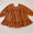Rust linen dress
