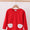 Red Appliqué Santa boys top