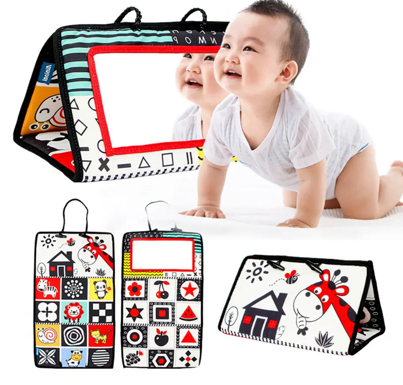 Tummy Time baby mirror toy