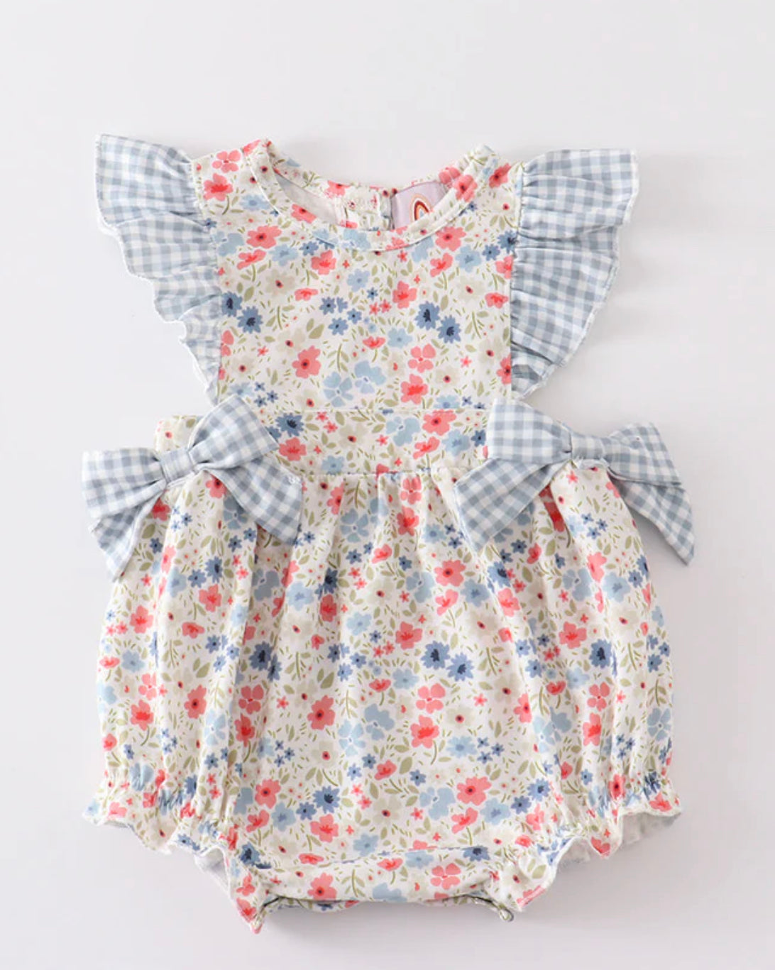 Floral print girls bubble