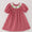 Red plaid smocked dress