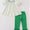 Green lucky clover girls set