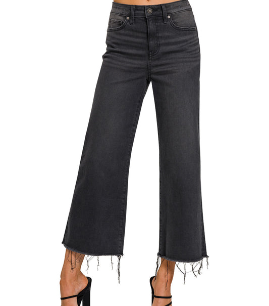 Hi rise black jeans