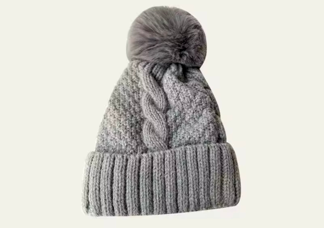 Textured beanie hat