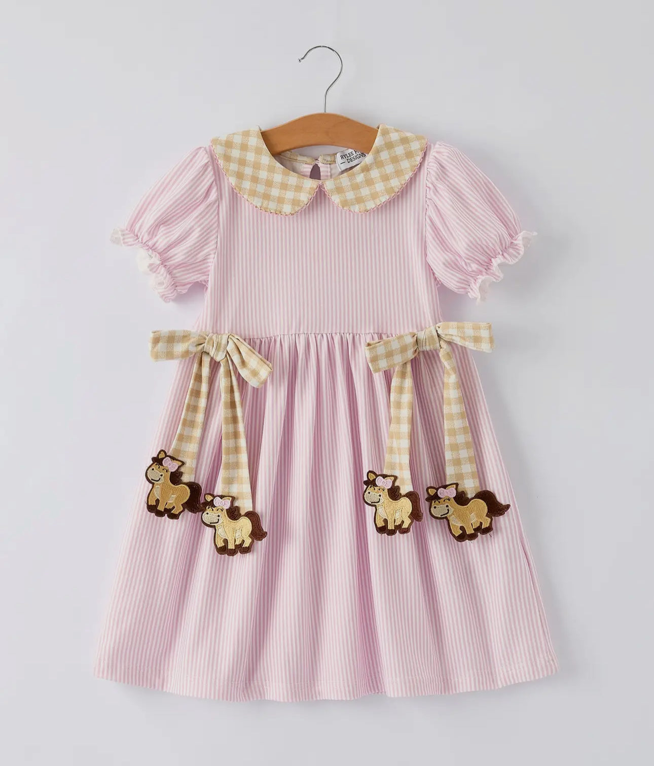 Horse seersucker dress