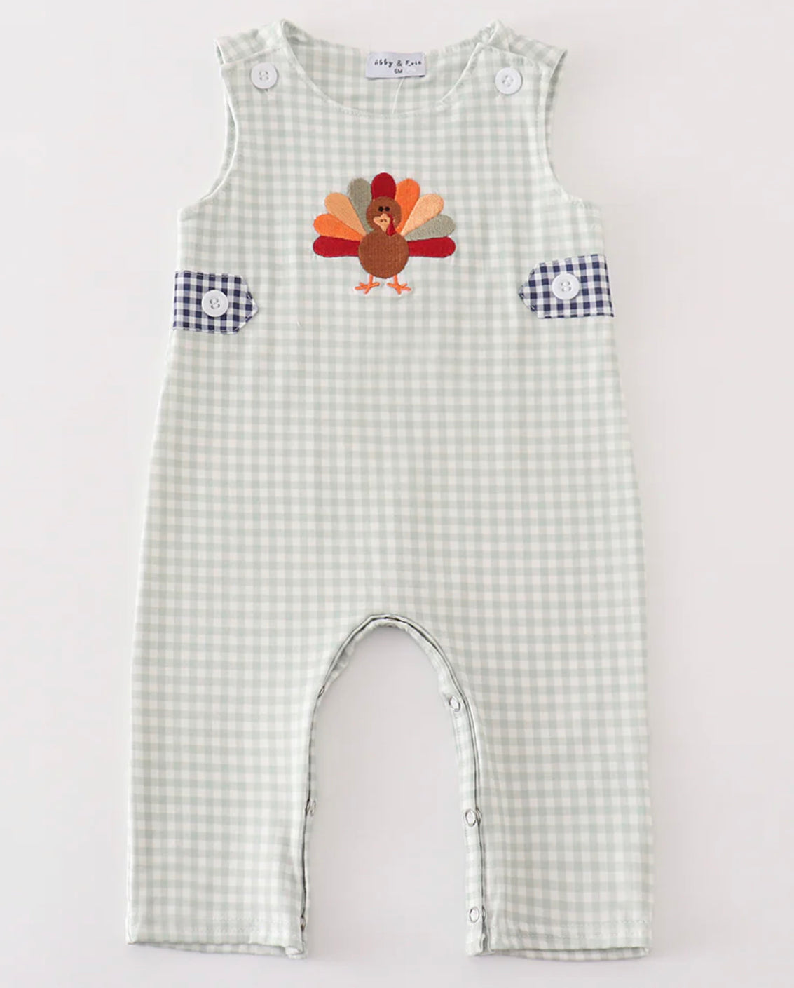 Sage gingham turkey Jon Jon