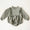 Olive ruffle long sleeve bubble