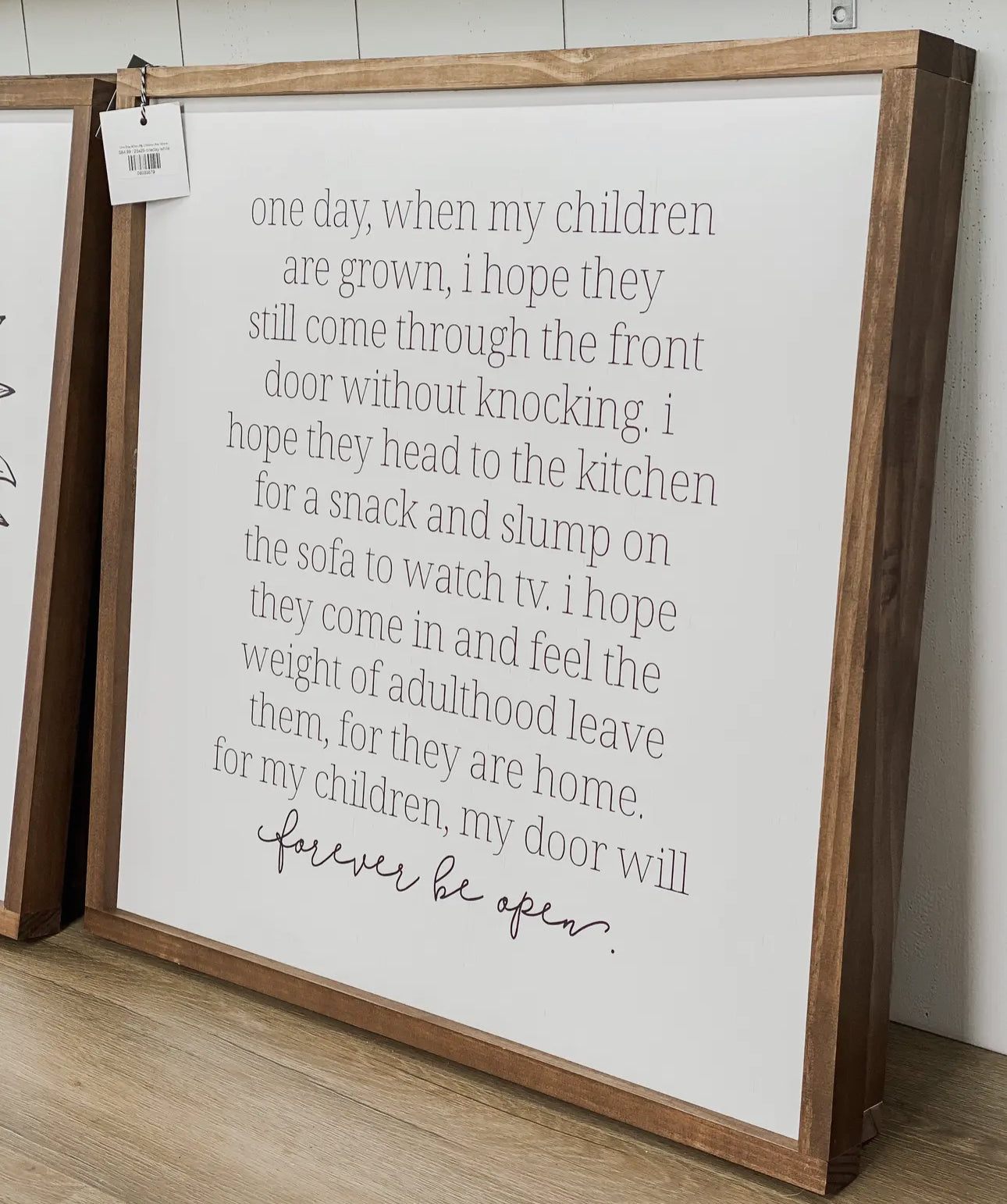 One day when my children.. wood sign 13x13