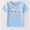 Blue excavator embroidered top