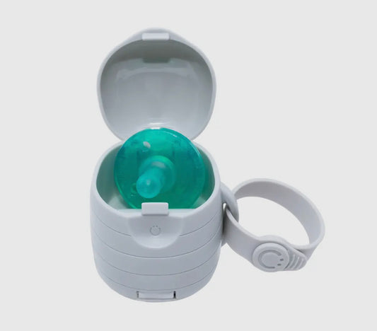 On the go pacifier holder