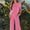 Pink ribbed pant set
