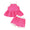 Hot pink short set