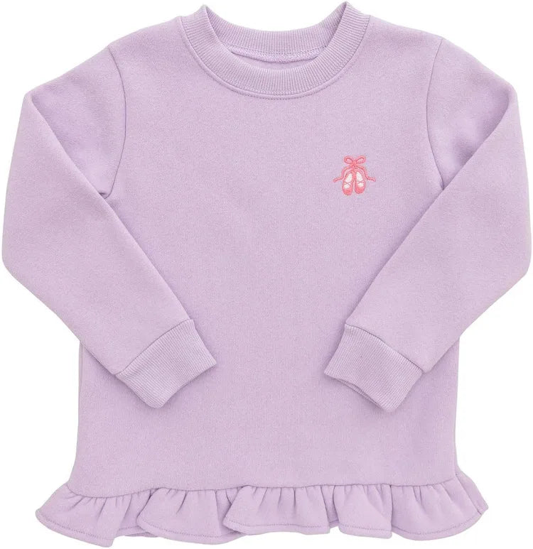 Itsy bitsy ruffle ballet sweatshirt