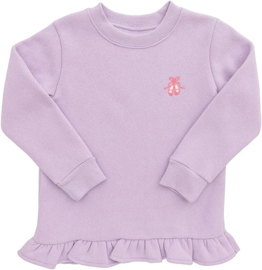 Itsy bitsy ruffle ballet sweatshirt