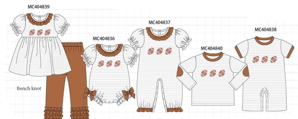 Girls French knot football set