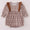 Brown plaid girl bubble