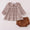 Brown plaid bloomer set- 2T