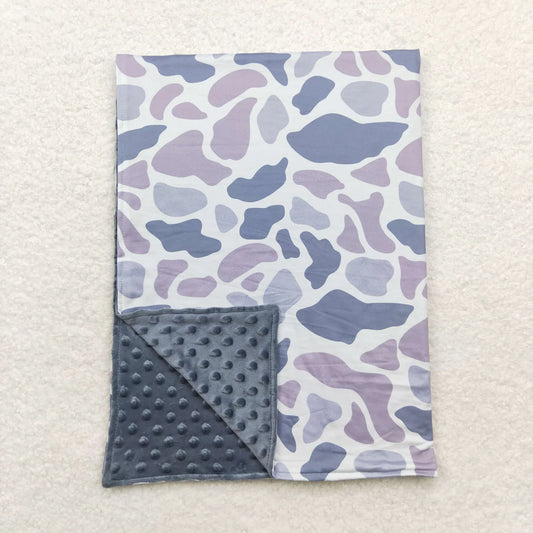 Grey camo blanket