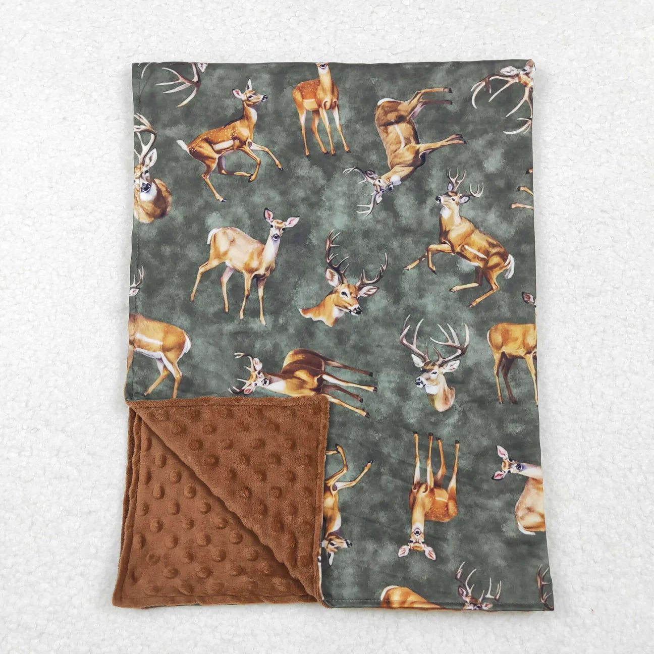 Deer baby blanket