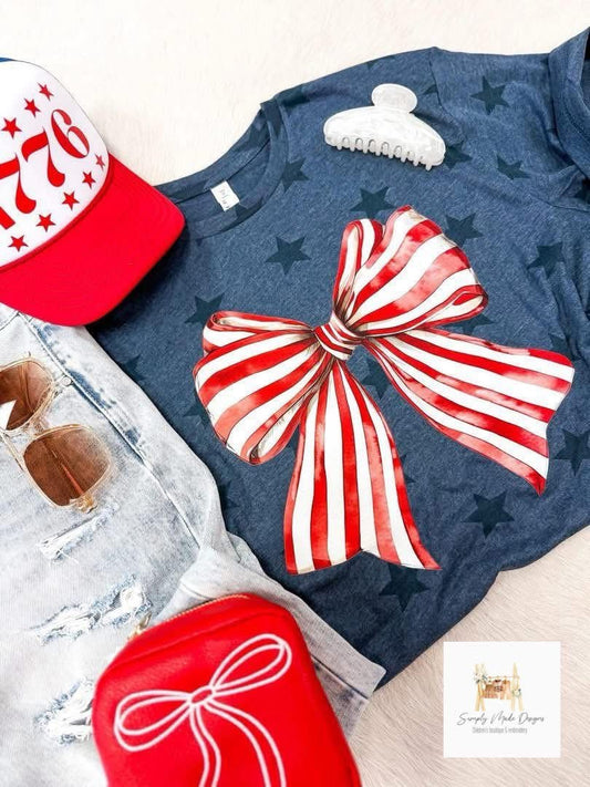 Star bow tee