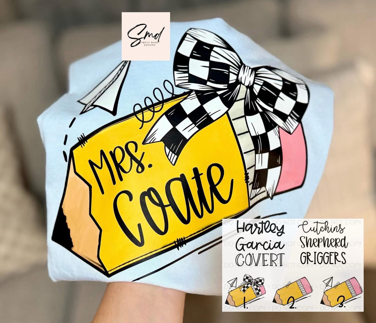 Pencil custom tee ETA JULY