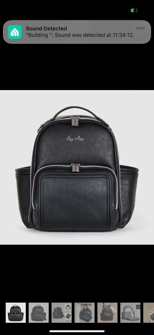 Noir mini plus itzy ritzy diaper bag backpack