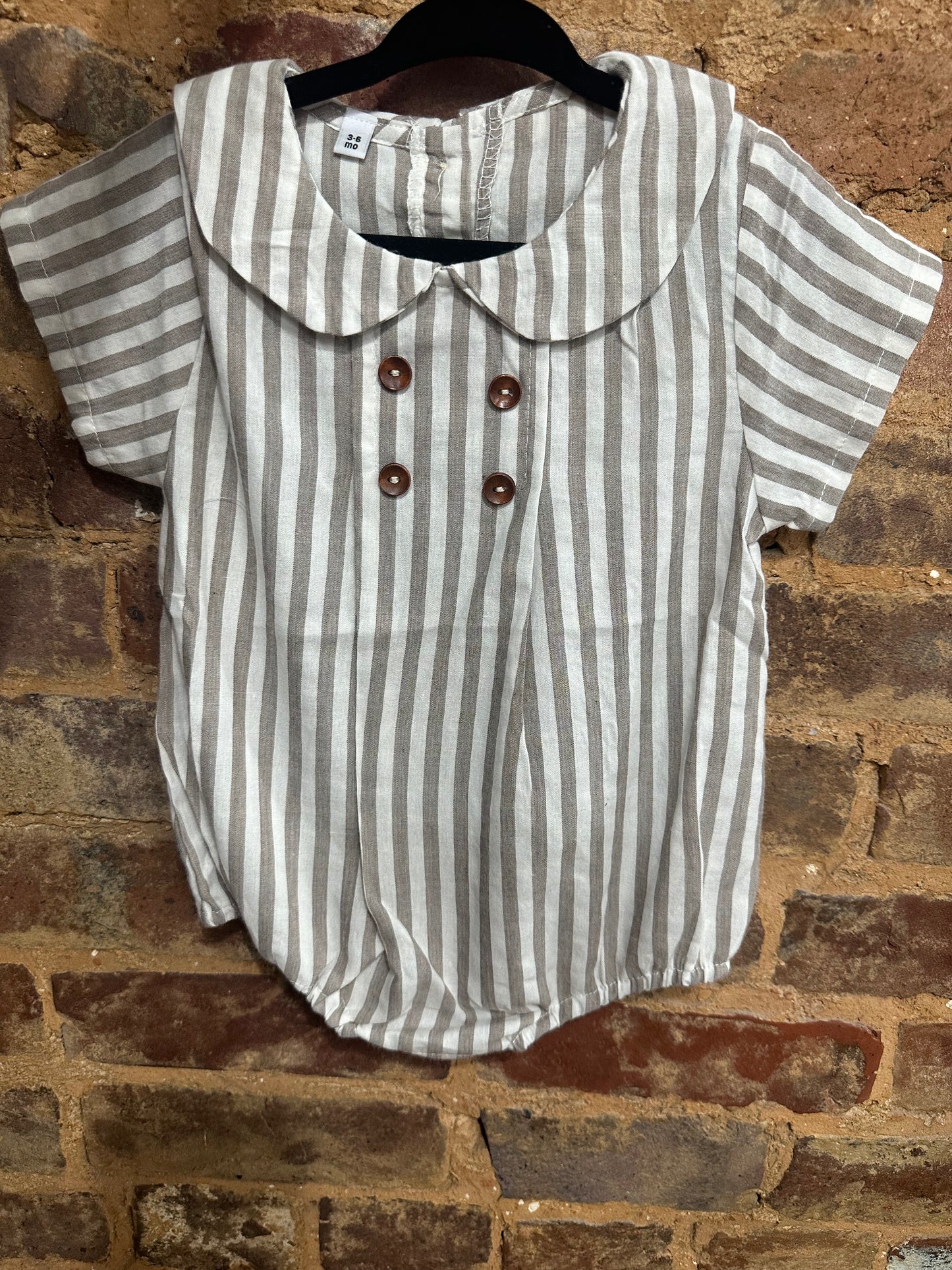 Linen striped bubble