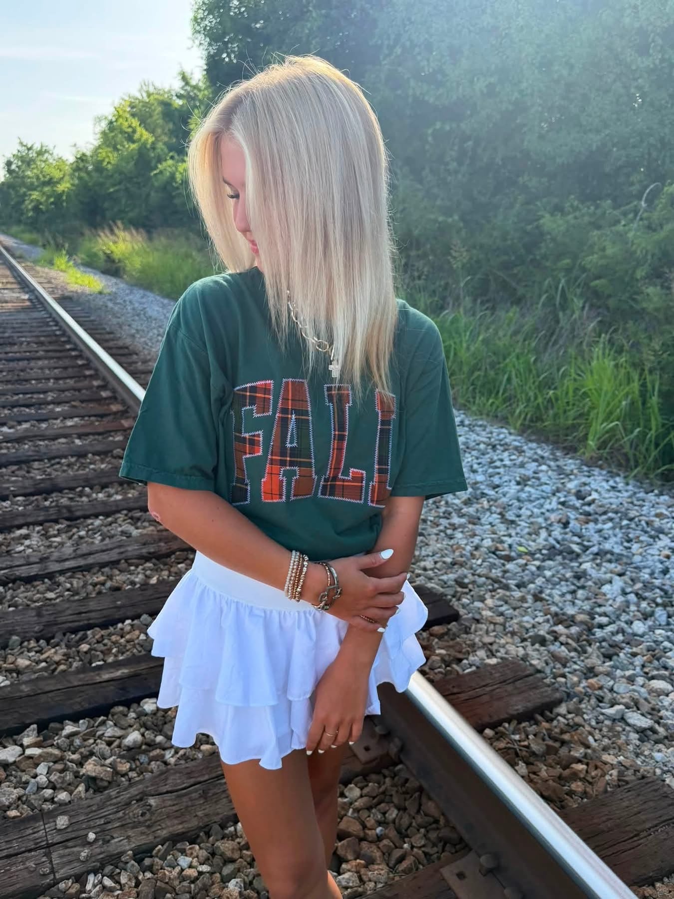 Fall appliqué tee