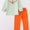 Plaid pumpkin boys set