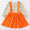 Pumpkin floral dress set