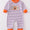 Striped boo romper