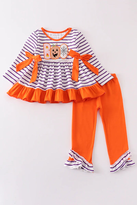Boo appliqué girls set