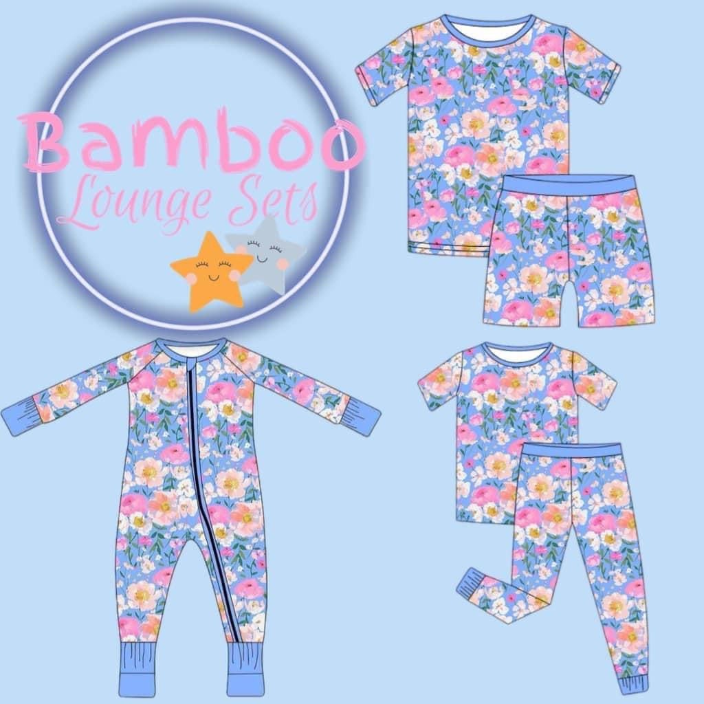 Floral bamboo long sleeve set