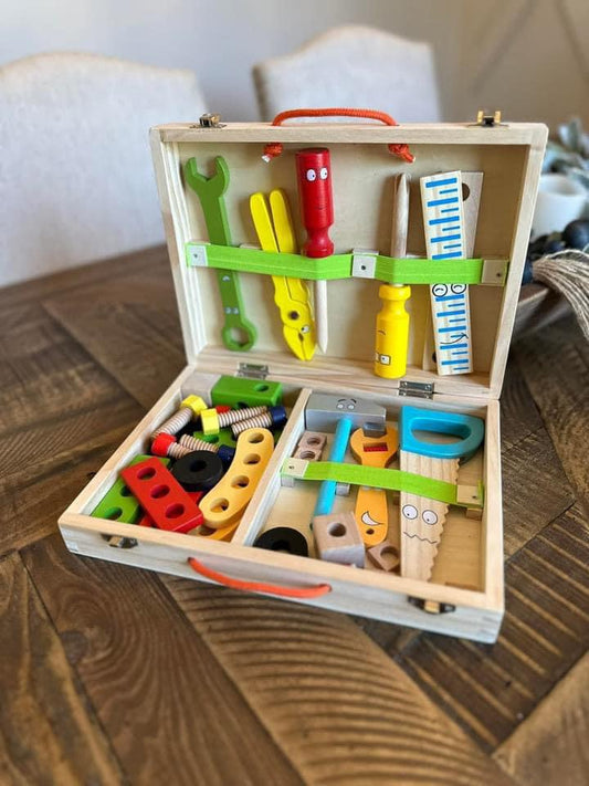 Wooden tool box kit
