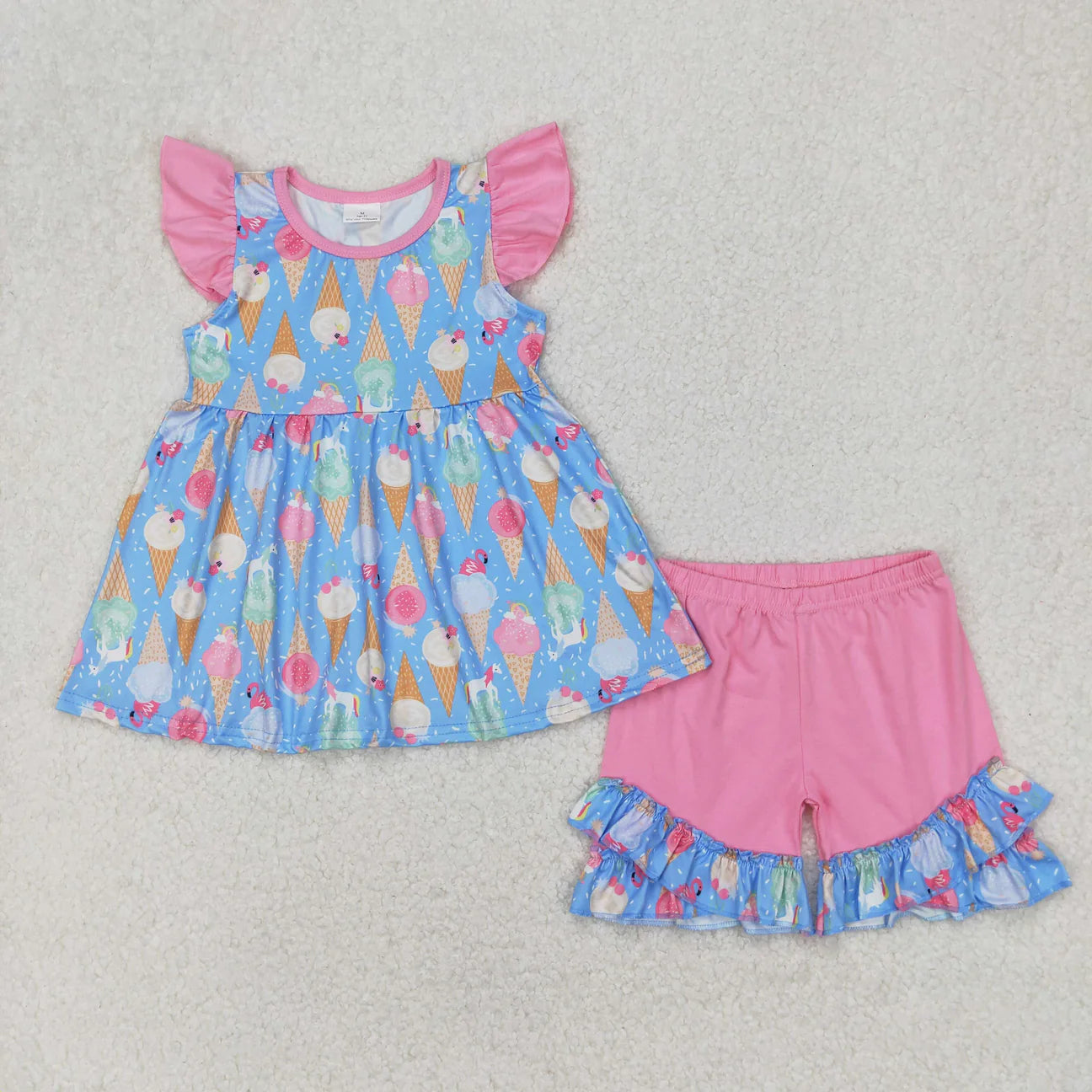 Pink ice cream girls set