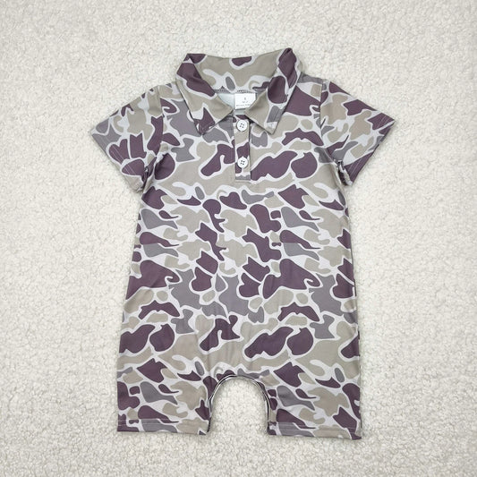 Tan Camo romper