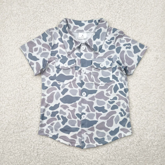 Grey camo top