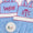 Blue/red ric rac girls bubble