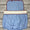 Blue/red ric rac girls bubble
