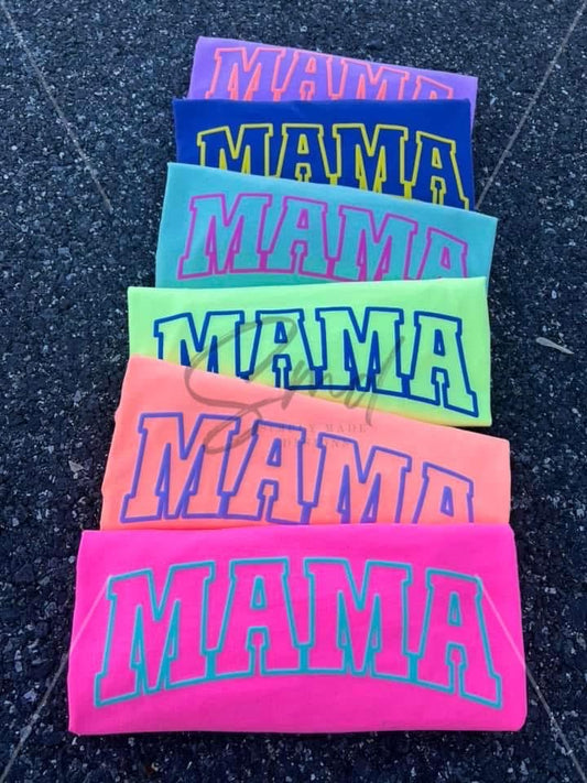 Neon orange MAMA tee- XL