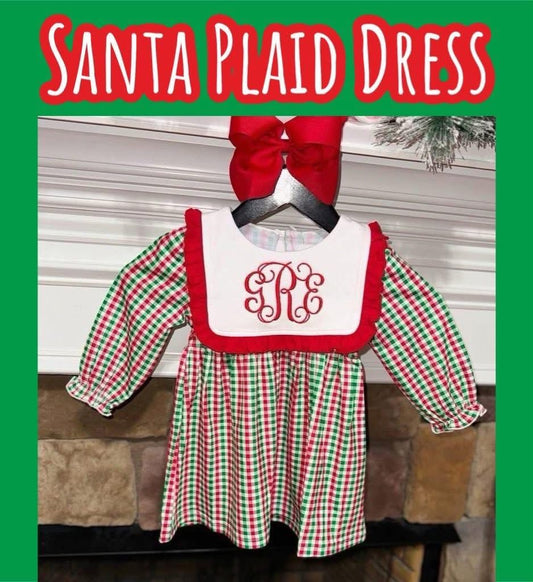 Christmas plaid dress