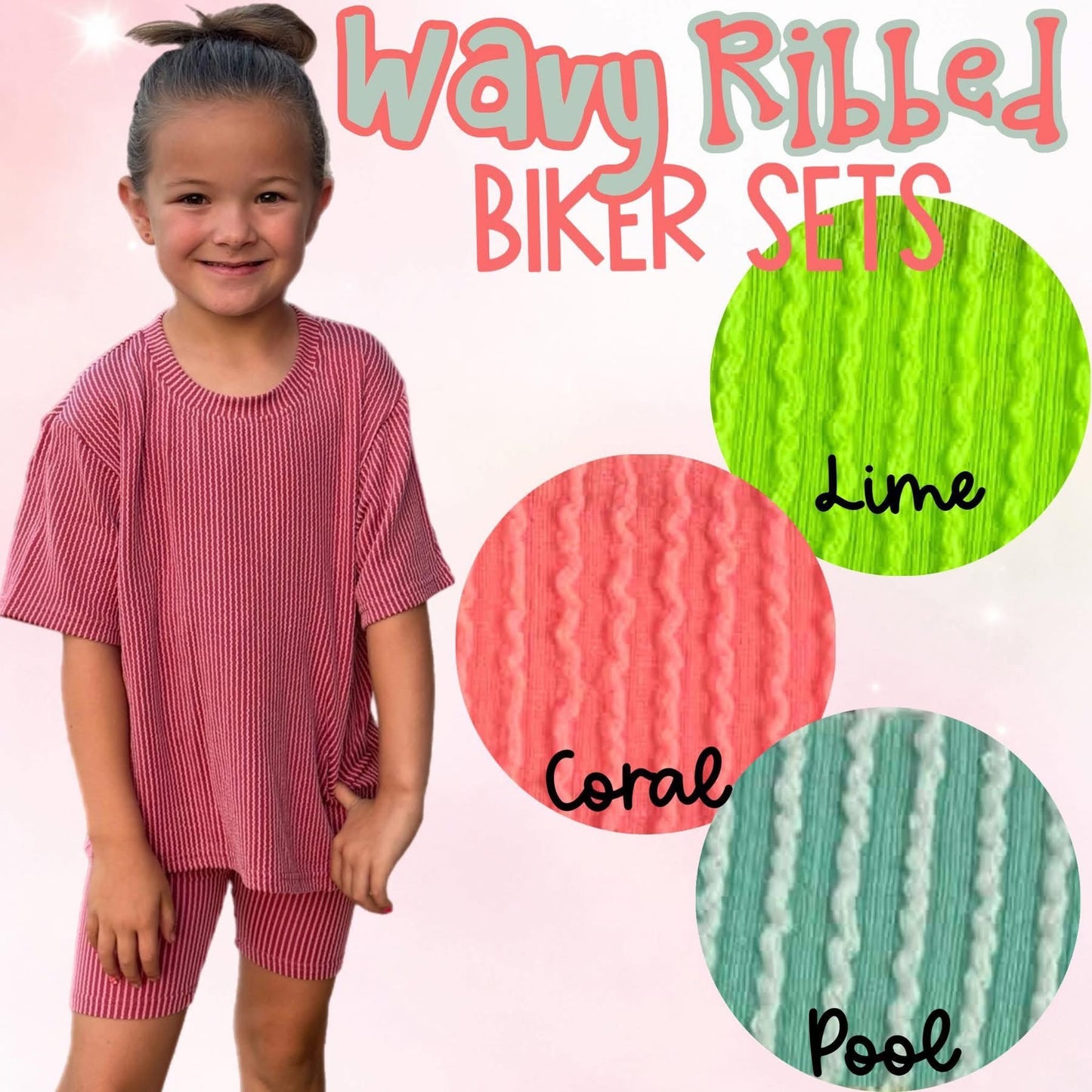 Ribbed blue (pool) short set