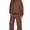 Long sleeve ribbed set- brown