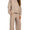 Long sleeve ribbed set- khaki
