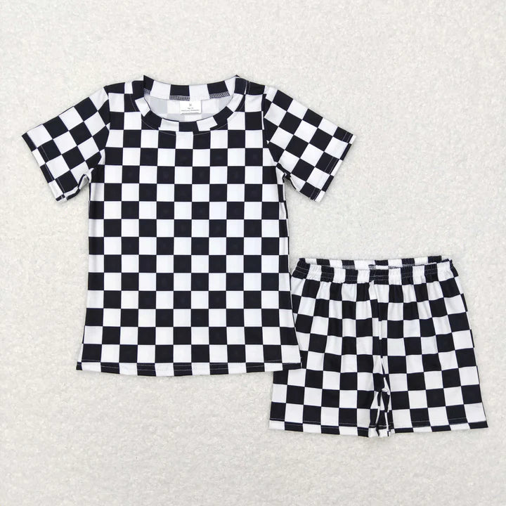 Black check set