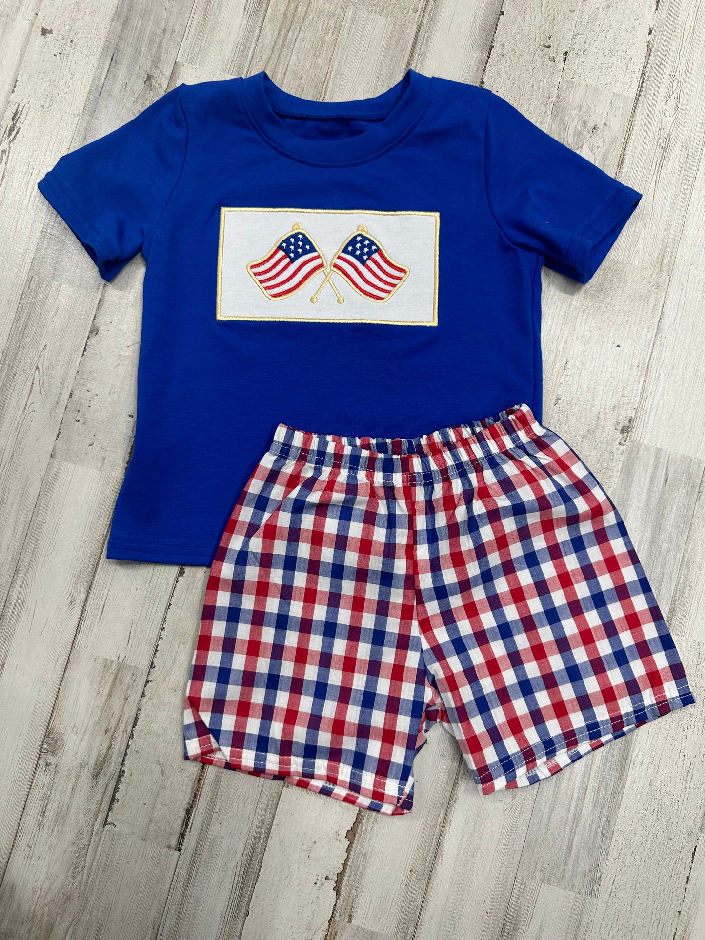 Boys Flag Short Set