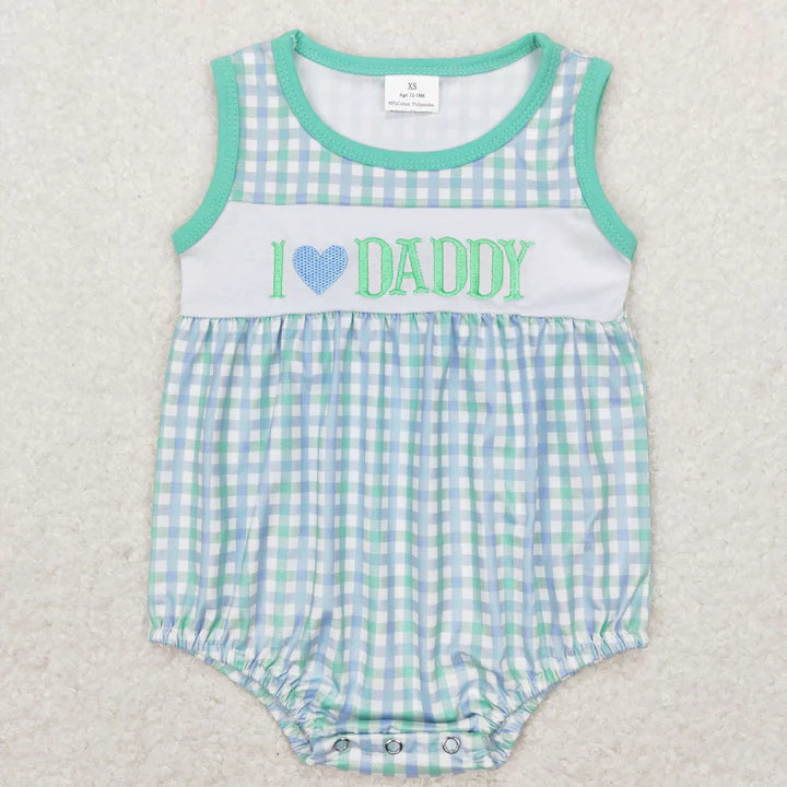 I heart daddy boys bubble