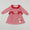 Red striped dog heart dress