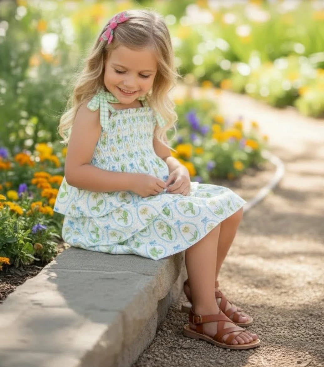 Spring floral dress